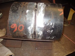 6G Pipe Coupons Tack Welded With Tacks Feathered