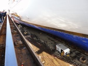 Boarding the Carnival Spirit at the BAE Systems Dry Dock
