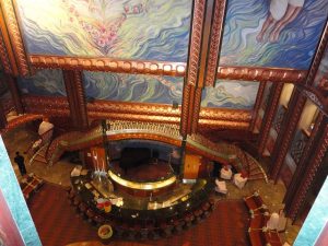 The Carnival Spirit lobby