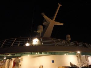 Radar arch on Carnival Spirit