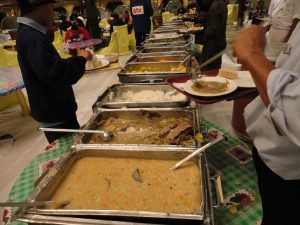 Carnival Spirit dinner buffet.