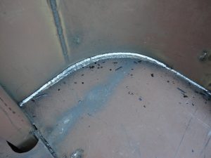 Flux Cored Arc fillet weld using E71-T electrode