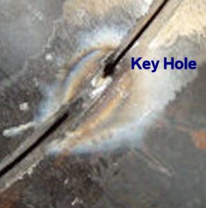 Pipe Welding Open Root Tack Key Hole