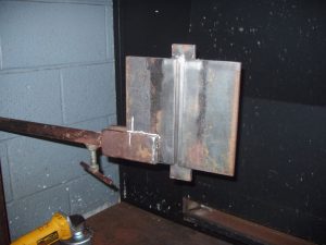 MIG Welding Certification Test Plate in the 3G Position