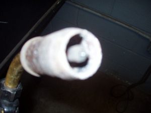 Weld Spatter on Cone