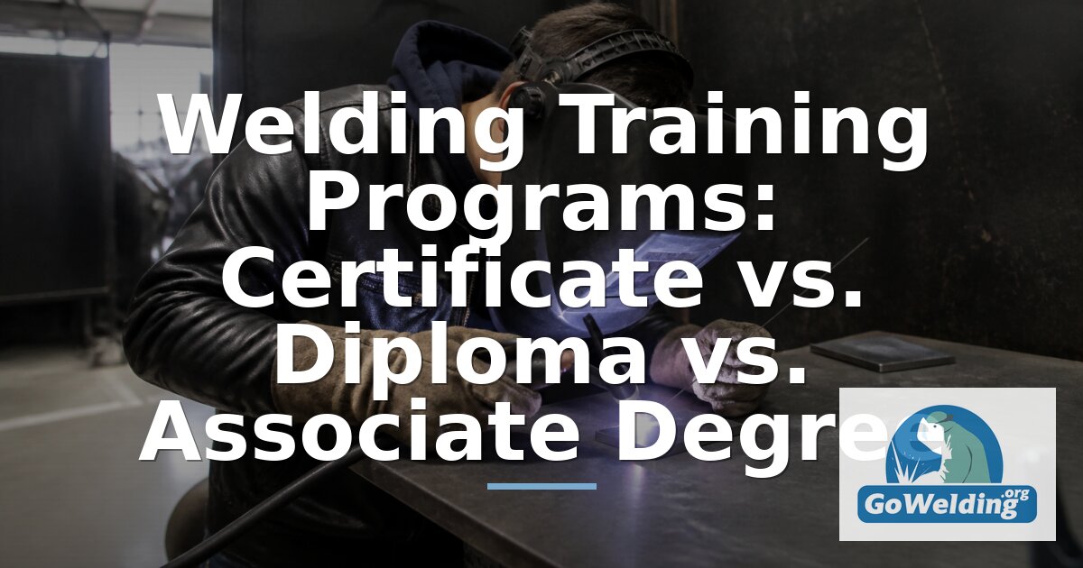 Welding Training Programs: Certificate vs Diploma vs Degree